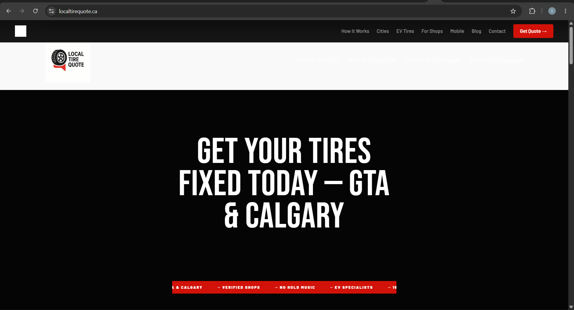 LocalTireQuote — Platform Rebuild